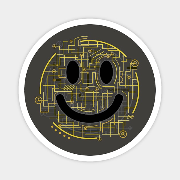 Cyber Smile Magnet by Art-Man